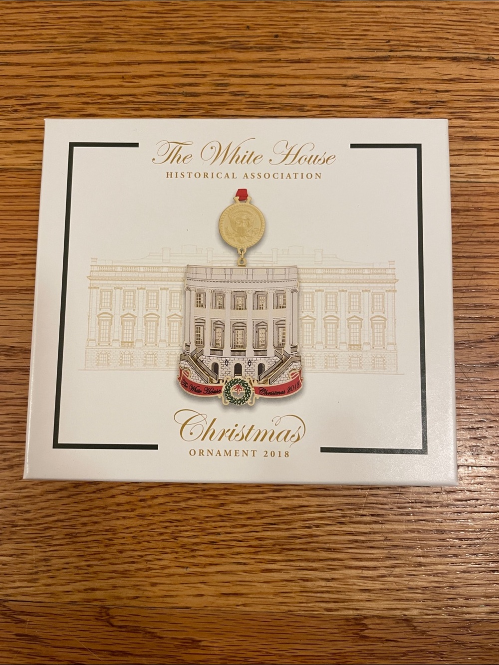 2018 White Christmas Ornament